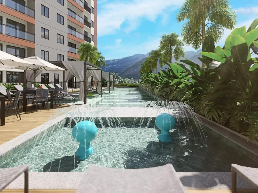 Piscina infantil e área de lazer do Sky Mário Guimarães